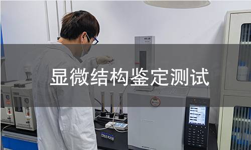 顯微結構鑒定測試